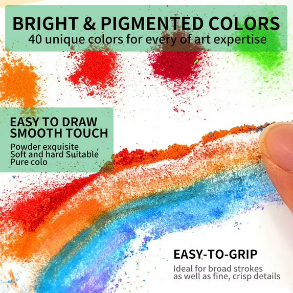 Soft Pastels, 24 Colors - Non-Toxic, Vibrant Artist Chalk Pastels for Drawing & Blending, Ideal for Beginners & Professionals