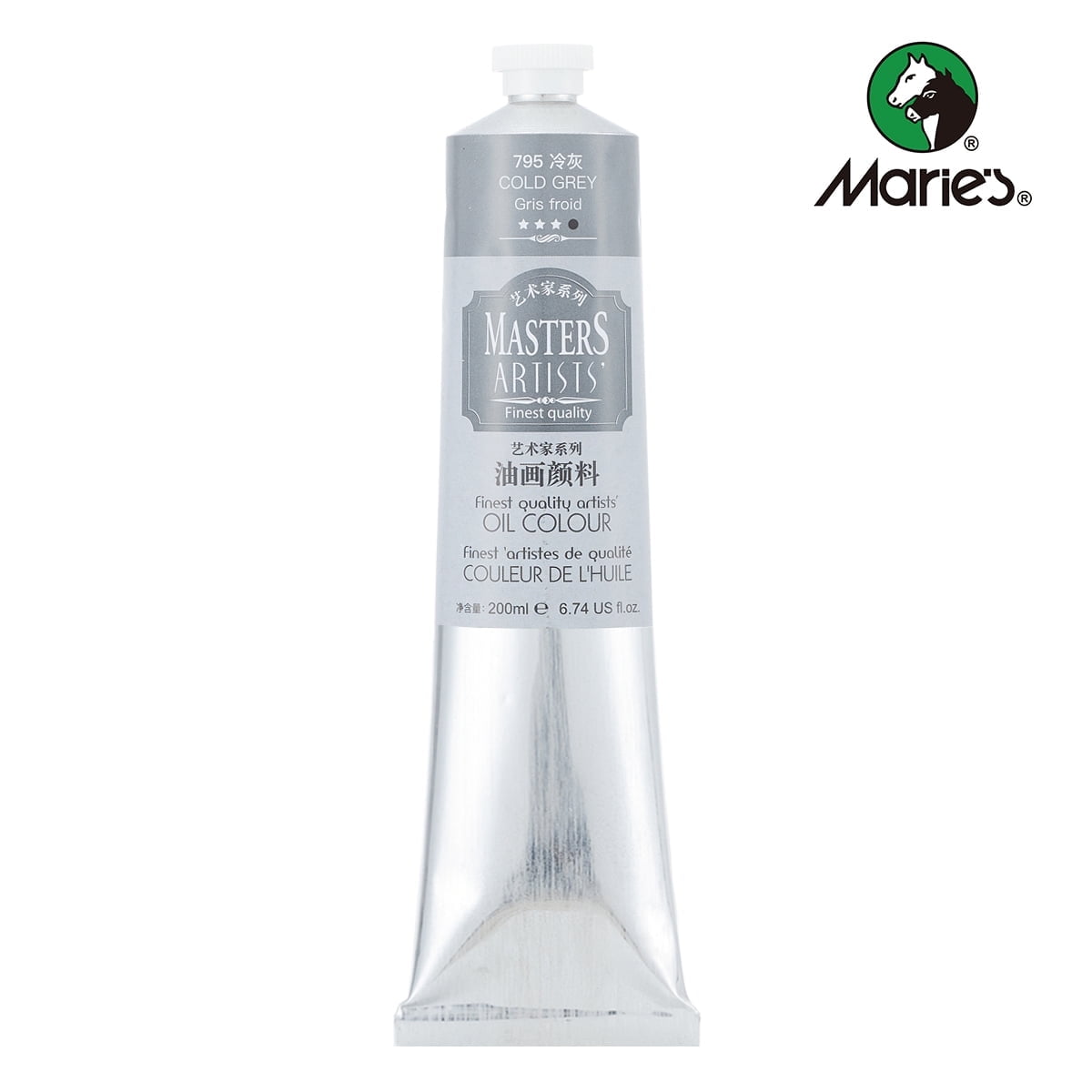 Professional Artist Quality Oil Paint, 200ml(6.74 US fl.oz) Tubes, Artist-Grade Quality (Studio & Hobby Use),Red Light