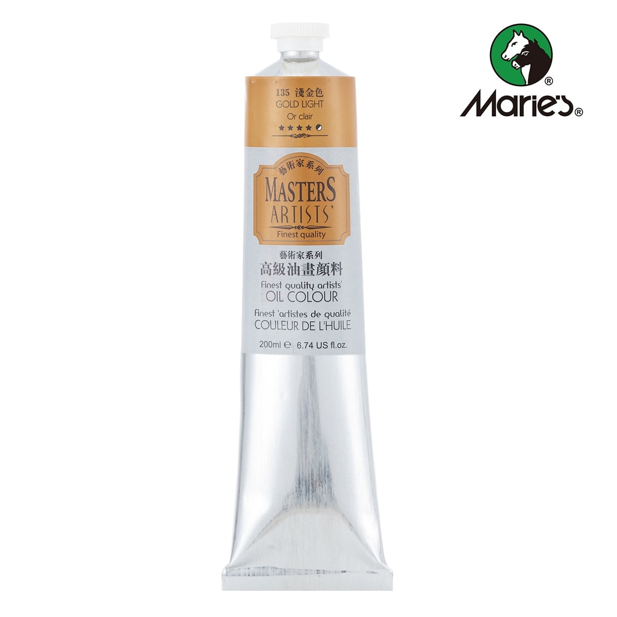 Professional Artist Quality Oil Paint, 200ml(6.74 US fl.oz) Tubes, Artist-Grade Quality (Studio & Hobby Use),Red Light