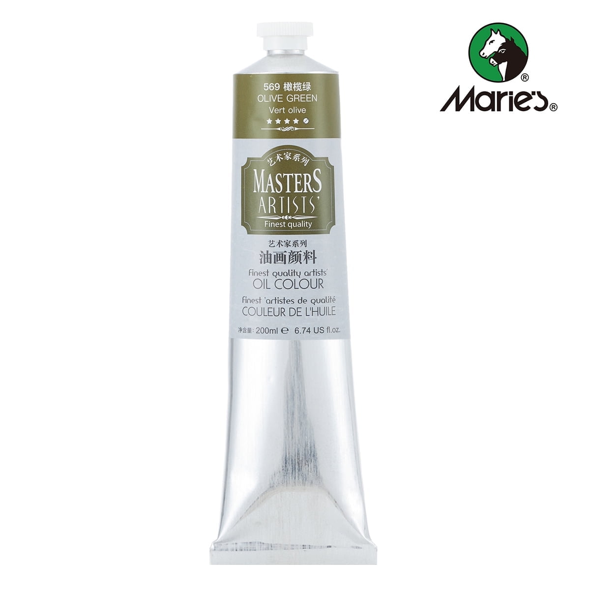 Professional Artist Quality Oil Paint, 200ml(6.74 US fl.oz) Tubes, Artist-Grade Quality (Studio & Hobby Use),Red Light