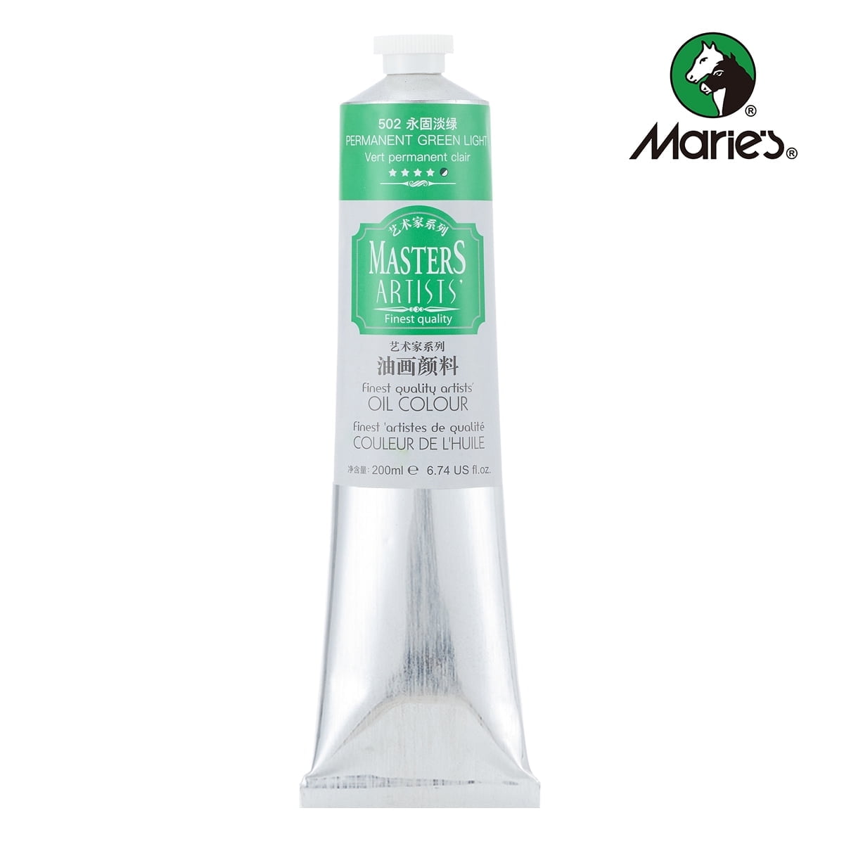 Professional Artist Quality Oil Paint, 200ml(6.74 US fl.oz) Tubes, Artist-Grade Quality (Studio & Hobby Use),Red Light
