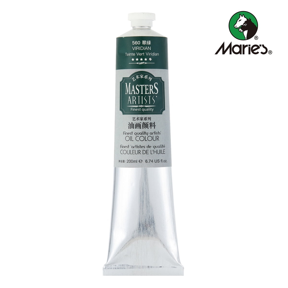 Professional Artist Quality Oil Paint, 200ml(6.74 US fl.oz) Tubes, Artist-Grade Quality (Studio & Hobby Use),Red Light