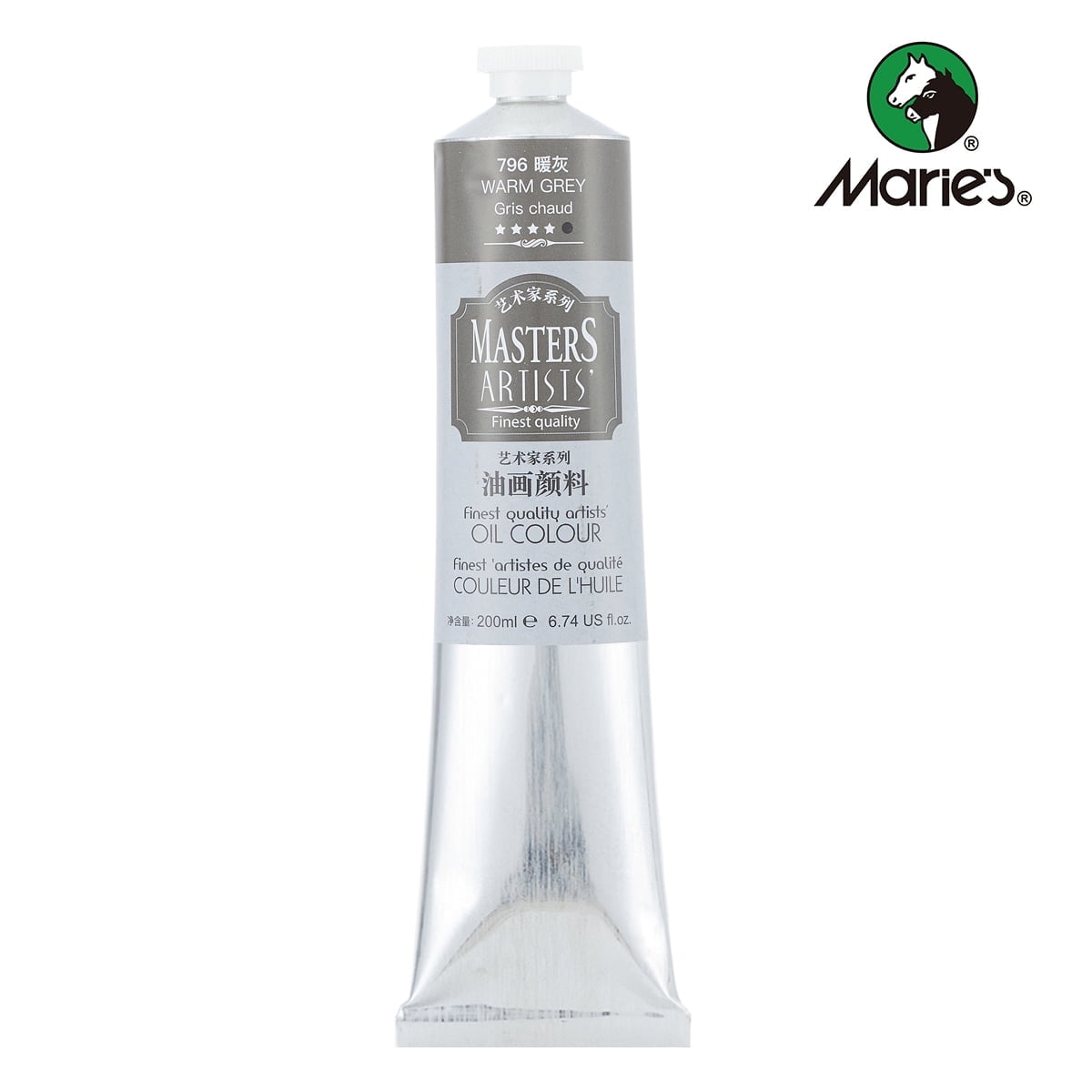 Professional Artist Quality Oil Paint, 200ml(6.74 US fl.oz) Tubes, Artist-Grade Quality (Studio & Hobby Use),Red Light