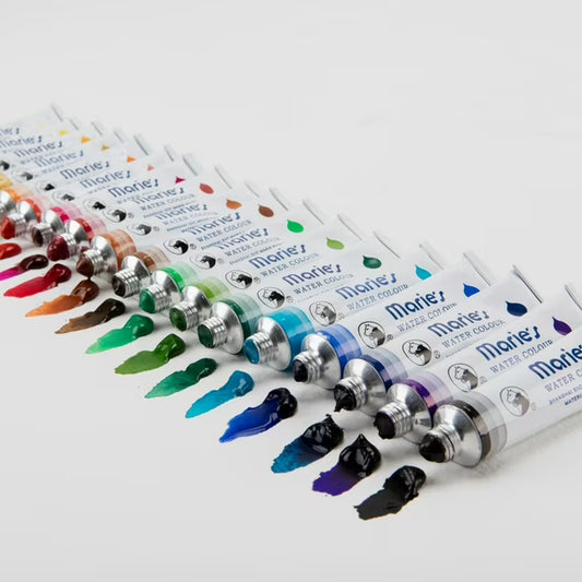 Marie's Artist Extra Fine Watercolor Sets - High Pigment and Concentration 12mL Watercolor Paint Set for Artist, Students, Teachers, Professionals, & More! - Set of 12
