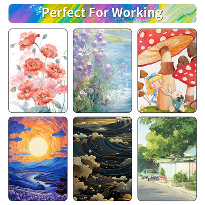 28 Color Solid Watercolor Paint Set – Vibrant Pigments, Portable Travel Painting Kit with Mixing Palette, Non-Toxic Art Supplies, Students & Beginners