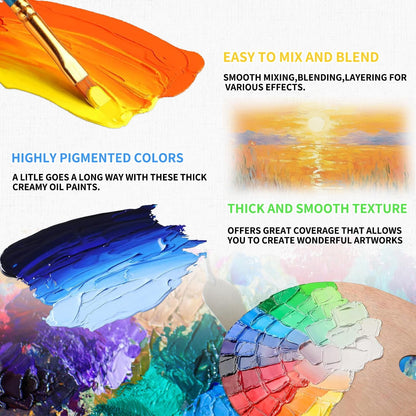 Professional Artist Quality Oil Paint, 200ml(6.74 US fl.oz) Tubes, Artist-Grade Quality (Studio & Hobby Use),Red Light